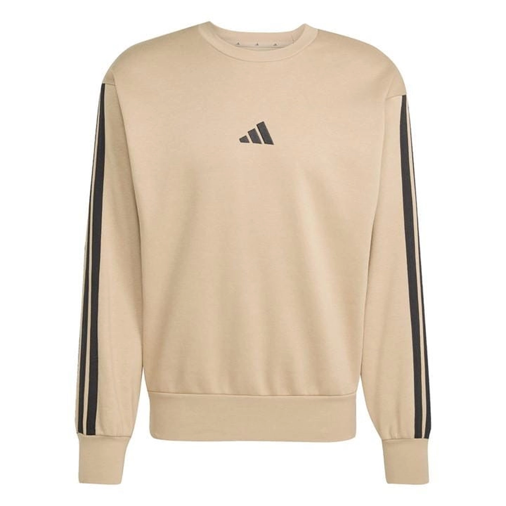 Adidas Originals Essentials 3-Stripes Fleece Sweatshirt Mens - Brown